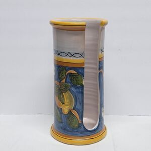 Santo Stefano Di Camastra Pottery Paper Cups Holder Traditional Italian Floral